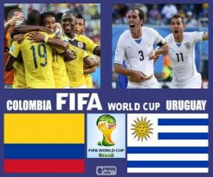 пазл Колумбия - Уругвай, восьмой финала, Бразилия 2014